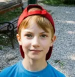 Family photo of a young boy, uploaded to star in his own storybook